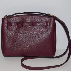 NWOT Nanette Lepore Gallia Burgundy Crossbody Adjustable Strap Faux Leather